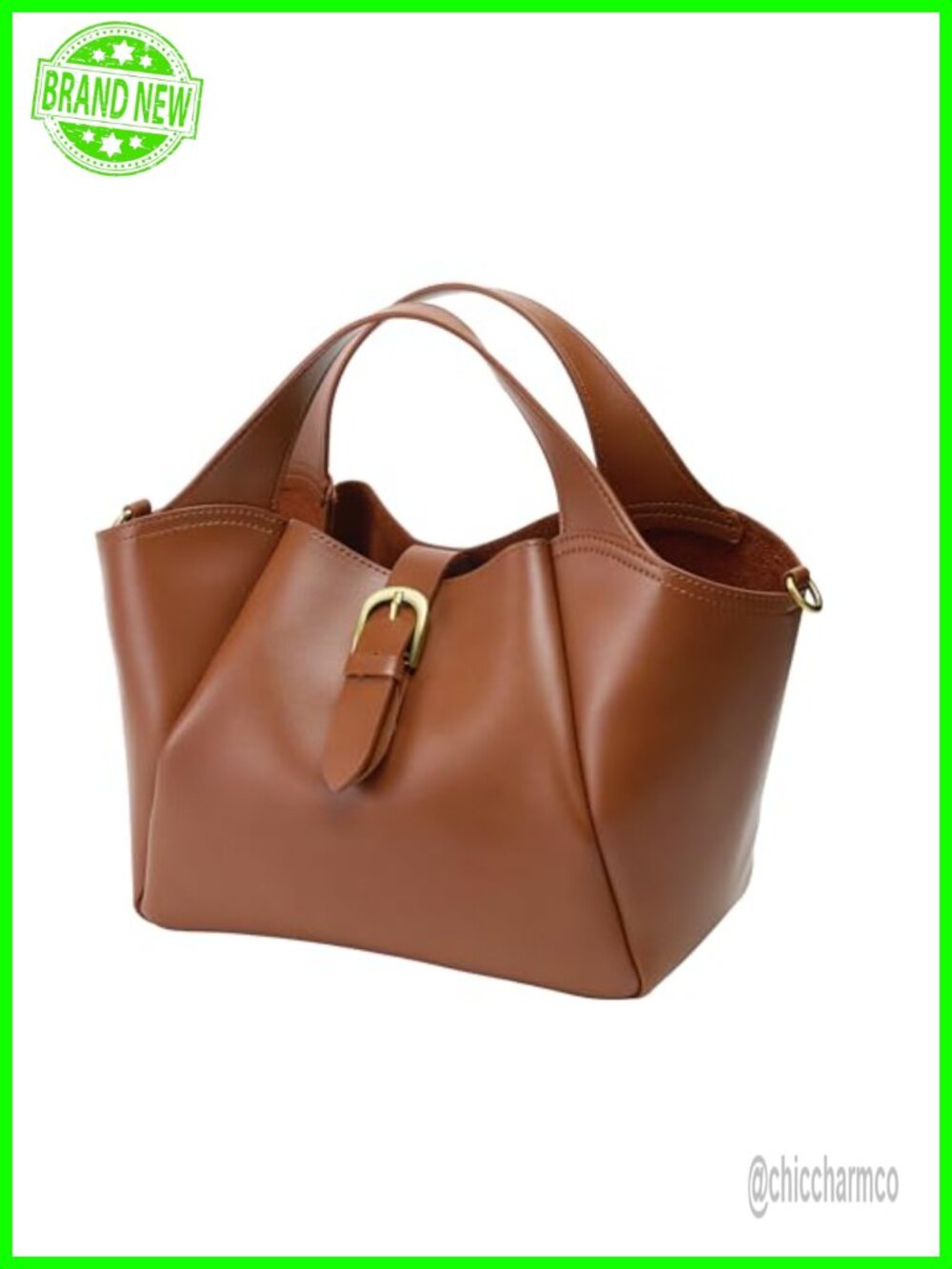Vegan Leather Trapezoid Tote Bag Pleated Convertible Shoulder Handbag